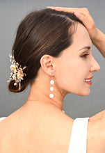 Load image into Gallery viewer, Magnolia Crystal and Zircon Hair Clip