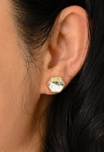 Load image into Gallery viewer, Oasis Studs – White Turquoise