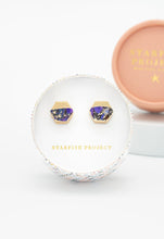 Load image into Gallery viewer, Canopy Stud Earrings – Royal Purple Emperor Stone