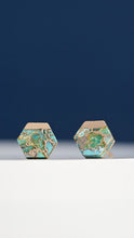 Load image into Gallery viewer, Oasis Turquoise and Gold Studs