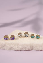Load image into Gallery viewer, Canopy Stud Earrings – Royal Purple Emperor Stone
