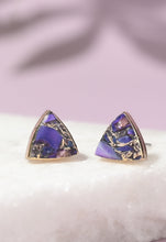 Load image into Gallery viewer, Haven Studs – Royal Purple Emperor Stone