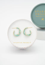 Load image into Gallery viewer, With a Twist Hoops in Mint