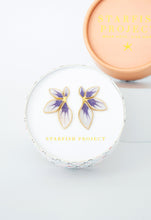 Load image into Gallery viewer, Flourish Lavender Leaf Earrings