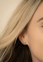 Load image into Gallery viewer, Oasis Turquoise and Gold Studs