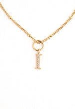 Load image into Gallery viewer, Initial Gold Necklace- Four Charms