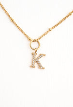 Load image into Gallery viewer, Initial Gold Necklace- Four Charms
