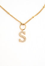 Load image into Gallery viewer, Initial Gold Necklace- Four Charms