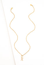 Load image into Gallery viewer, Initial Gold Necklace- Four Charms