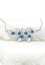 Load image into Gallery viewer, Hope Grows Necklace in Silver &amp; Blue