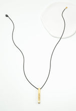 Load image into Gallery viewer, Justice Men's Gold Bar Necklace