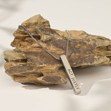 Load image into Gallery viewer, Justice Stainless Bar Necklace