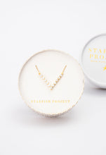 Load image into Gallery viewer, Brilliance V-Bar Chevron Zircon &amp; Gold Necklace