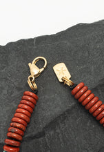 Load image into Gallery viewer, Nomadic Turquoise &amp; Red Jasper Rope Beaded Necklace