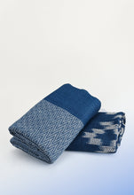 Load image into Gallery viewer, Reflections of Indigo Tassel Scarf