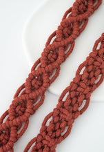Load image into Gallery viewer, Wear Hope Macramé Crossbody Strap in Terra Cotta