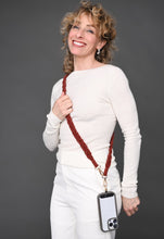 Load image into Gallery viewer, Wear Hope Macramé Crossbody Strap in Terra Cotta