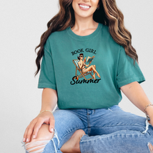Load image into Gallery viewer, Book Girl Summer Graphic Tee