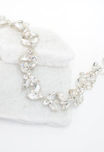 Load image into Gallery viewer, Crystal Serenade Silk Ribbon Headband