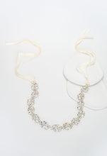 Load image into Gallery viewer, Crystal Serenade Silk Ribbon Headband