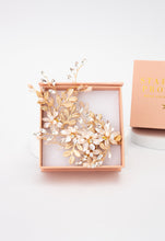 Load image into Gallery viewer, Magnolia Crystal and Zircon Hair Clip