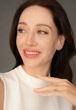 Load image into Gallery viewer, Lorena Square Turquoise Stud Earrings