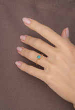 Load image into Gallery viewer, Jayne Turquoise Square Ring