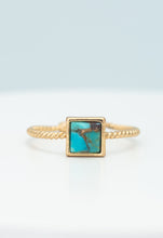 Load image into Gallery viewer, Jayne Turquoise Square Ring