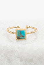 Load image into Gallery viewer, Jayne Turquoise Square Ring