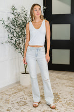 Load image into Gallery viewer, Alyse Mid Rise Destroy &amp; Fray Hem Bootcut