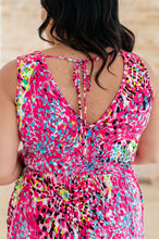 Load image into Gallery viewer, Bless Your Heart V-Neck Dress in Neon Fuchsia