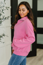 Load image into Gallery viewer, Bonbon Delight Half Zip Pullover in Pink