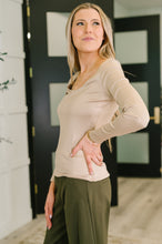 Load image into Gallery viewer, Can You Believe It Basic Long Sleeve Top In Sand