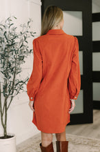 Load image into Gallery viewer, Clever in Corduroy Shirt Dress