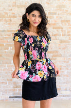 Load image into Gallery viewer, Constantly Cute Floral Top in Black Multi