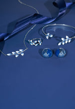 Load image into Gallery viewer, Hope Grows Cuff in Silver &amp; Blue