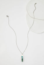 Load image into Gallery viewer, Brayden Turquoise Necklace in Silver
