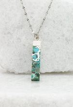 Load image into Gallery viewer, Brayden Turquoise Necklace in Silver