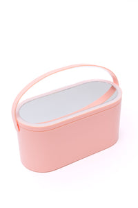 Portable Beauty Storage With LED Mirror