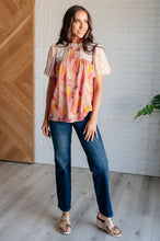 Load image into Gallery viewer, Day Dreamer Mixed Floral Top in Mauve