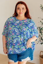 Load image into Gallery viewer, Essential Blouse in Painted Blue Mix