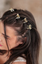 Load image into Gallery viewer, Gold &amp; Pearl Mini Hair Clips Set of Three