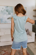 Load image into Gallery viewer, Good For You Ruffle Detail Tank