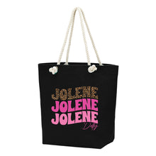 Load image into Gallery viewer, Printed Black Jolene Castaway Tote