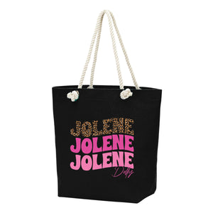 Printed Black Jolene Castaway Tote