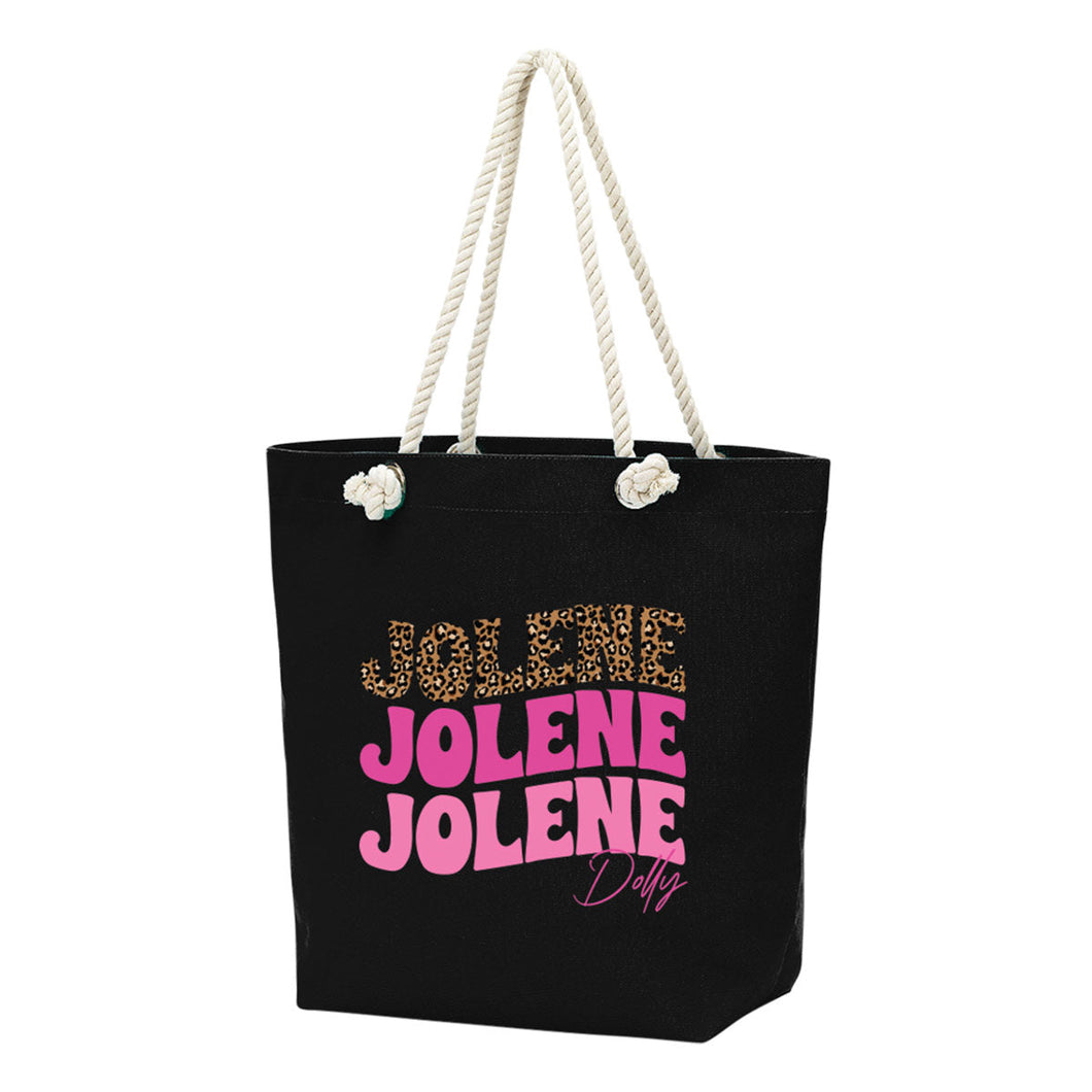 Printed Black Jolene Castaway Tote