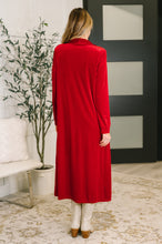 Load image into Gallery viewer, Happy Hours Long Velvet Cardigan
