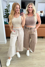 Load image into Gallery viewer, Acid Wash Wide Leg Sweatpants in Ash Mocha