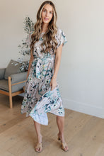 Load image into Gallery viewer, Into the Night Dolman Sleeve Floral Dress