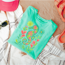 Load image into Gallery viewer, Floral Seahorse Graphic Tee